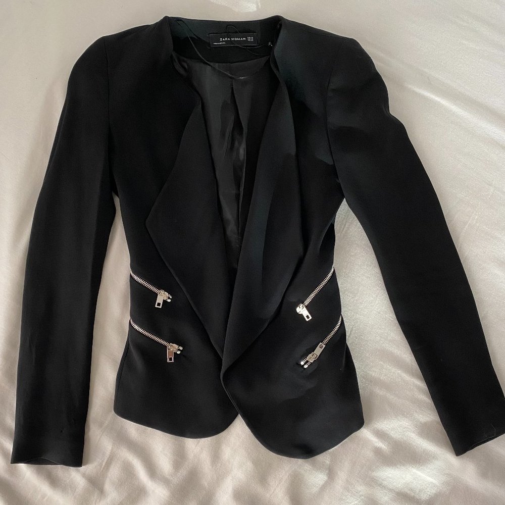 ZARA Zipper Blazer